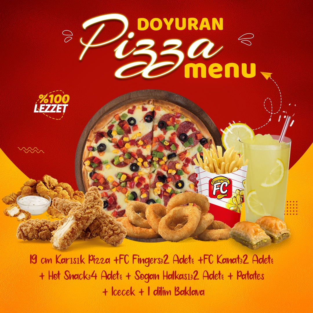 Doyuran Menü Pizza En Uygun Fiyatlarla
